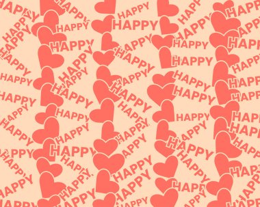 Mutlu Yürek Kusursuz Tekrarlanan Desen Tasarımı