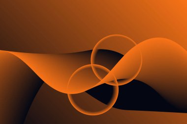 turuncu siyah eğimli soyut dairesel dalga arkaplanı