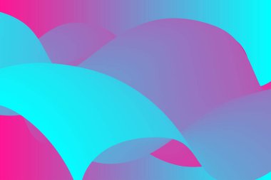 mavi pembe eğimli soyut katmanlı dalga arkaplanı