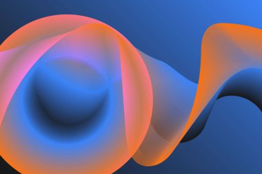 Mavi ve pembe soyut dalga arkaplanı