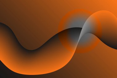 Koyu renk eğimli turuncu dalga