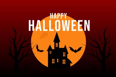 Lanetli Kale ve Dolunay 'la Ürkütücü Cadılar Bayramı Gecesi