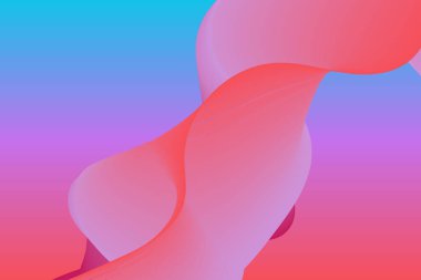 soyut mavi ve pembe eğimli dalga arkaplan tasarımı