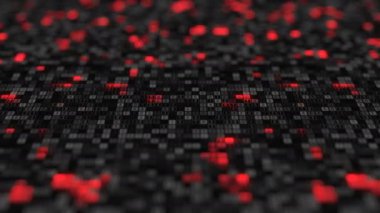 Yapay zeka sinir ağları yazılımı tarafından oluşturulan dijital büyük veri görselleştirme