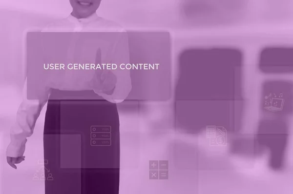 User Generated Content (UGC) concept