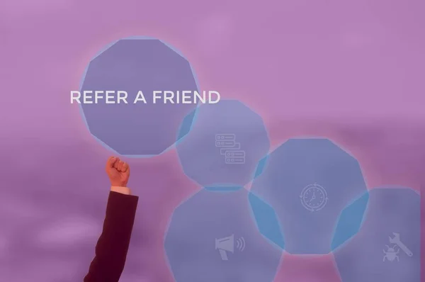 refer a friend -customer invitation concept