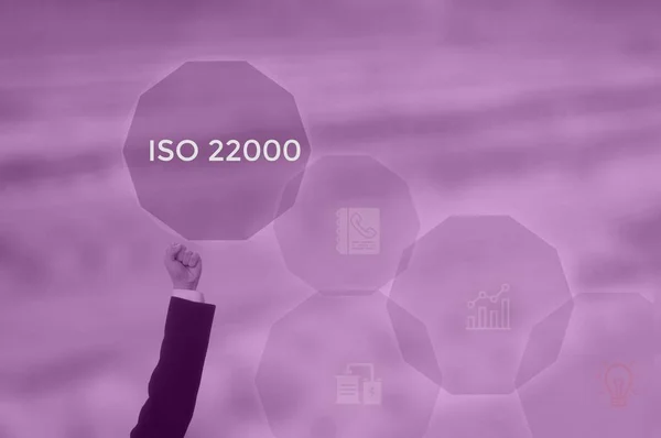 ISO22000 specifying for Food safety management concept