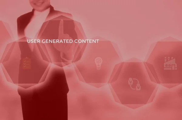 User Generated Content (UGC) concept