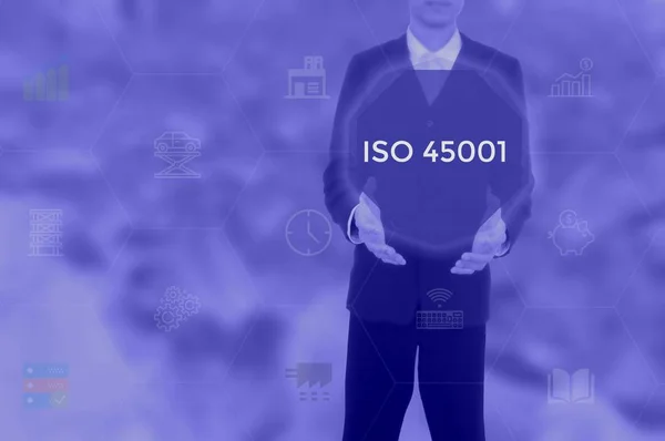 ISO 45001 based on occupational health and safety- business concept
