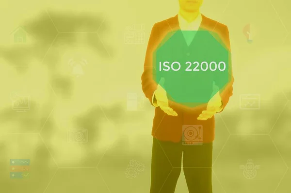 ISO22000 specifying for Food safety management concept
