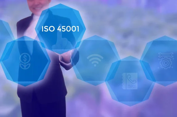 ISO 45001 based on occupational health and safety- business concept