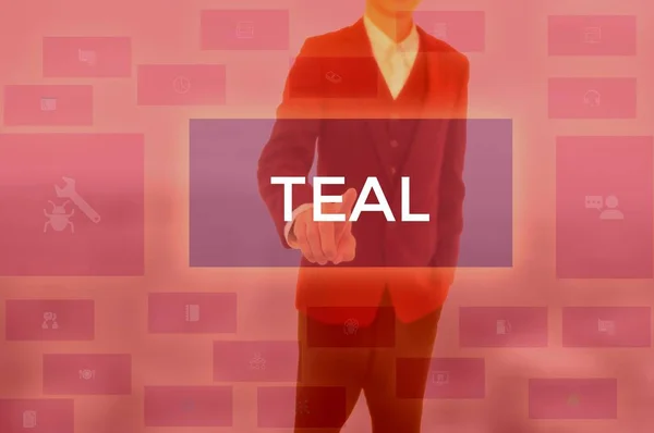 TEAL - technology and business concept