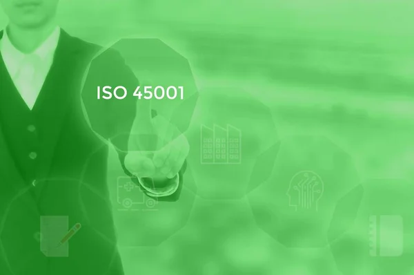 ISO 45001 based on Occupational health and safety - business concept