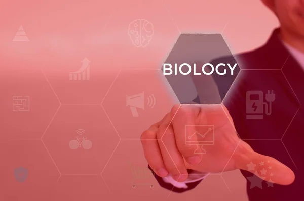 select BIOLOGY - technology and business concept