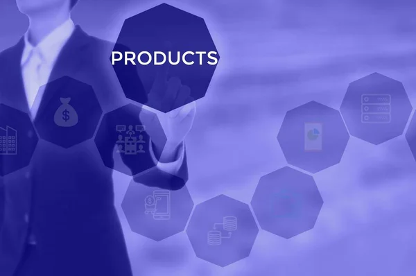 PRODUCTS - technology and business concept