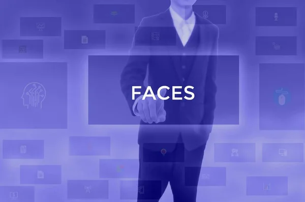 FACES - technology and business concept