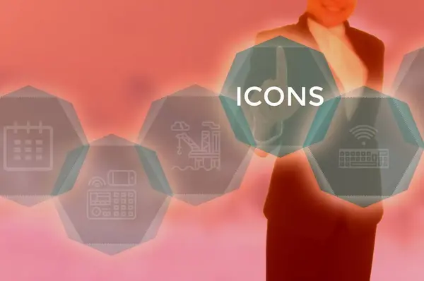 ICONS - technology and business concept