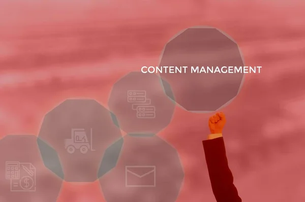 content management system (CMS) concept