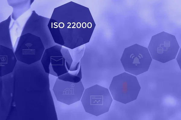 ISO22000 specifying for Food safety management concept