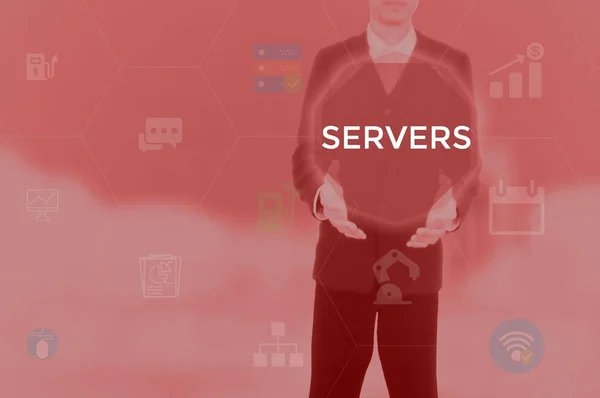 SERVERS - technology and business concept