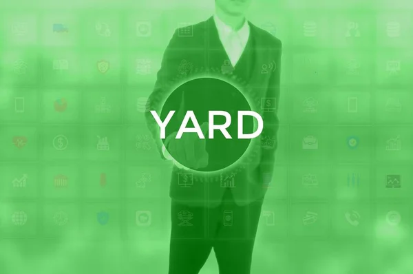 YARD - business concept presented by businessman