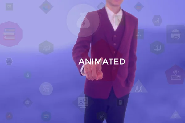 select ANIMATED - technology and business concept