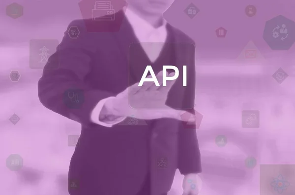 application program interface (API) - business and technology concept