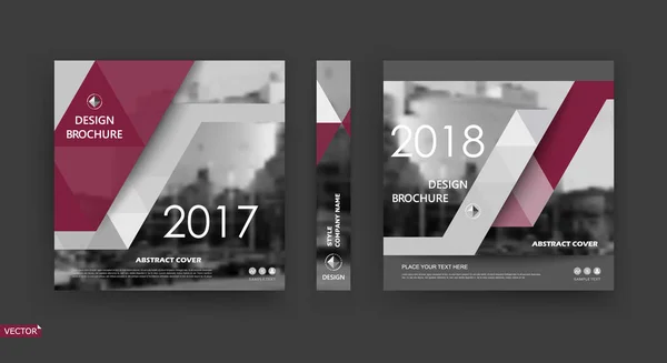 Visitenkarte Broschüren Cover Design Rahmen Für Firmenbanner Titelblatt Modellsatz Moderne — Stockvektor