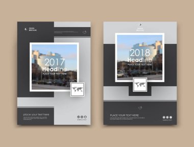 Siyah tbusiness kart stili. A4 broşür kapak tasarımı. Bilgi yönetim kurulu. Kitap, günlüğü başlık sayfası modeli küme. Modern vektör ön sayfa sanat. Kentsel şehir evi doku. Gri rakamlar metin çerçevesi simgesi. Reklam afiş yazı tipi