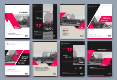 Soyut beyaz a4 broşür kapağı tasarımı. Süslü bilgi pankartı çerçevesi. Modern ilan metni. Yıllık rapor klasörü. Başlık sayfası modeli ayarlandı. Süslü baş sayfa vektörü. Şehir yazı tipi tanıtım sanatı. Kırmızı çizgi şekil simgesi