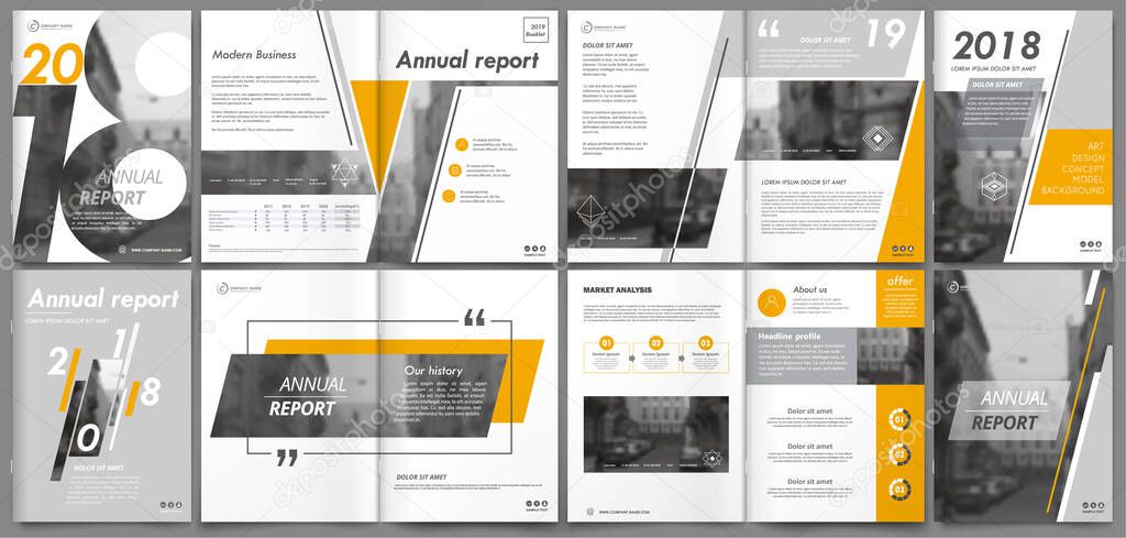 Abstract white a4 brochure cover design. Fancy info banner frame. Modern ad flyer text. Annual report binder. Title sheet model set. Fancy vector front page. City font blurb art. Yellow line figure