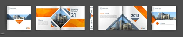 Abstract White Brochure Cover Design Fancy Info Banner Frame Modern — Stock Vector
