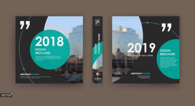 Soyut yama broşür kapağı tasarımı. Siyah bilgi veri pankartı çerçevesi. Tekno başlık sayfası modeli seti. Modern vektör ön sayfa sanatı. Kentsel şehir tanıtım dokusu. Yeşil atıf figürü ikonu. İlan metni yazı tipi