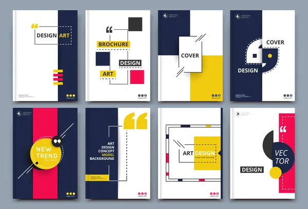Composition Abstraite Infographie Flyer Texture Police Jeu Cartes Visite Collection — Image vectorielle