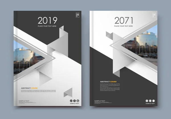 Abstracte Blurb Thema Witte Brochure Omslag Ontwerp Info Banner Frame — Stockvector
