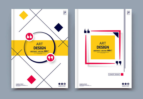 Абстрактный дизайн обложки брошюры. Черный фрейм баннера информации. Титульный лист модели отсутствует. Современное векторное искусство на первой странице. Текстура брошюры. Жёлтая иконка с изображением. Текстовый шрифт объявления. линия
.