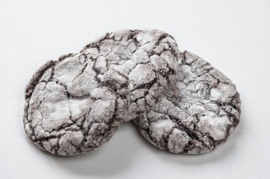 Hafif arka planda güzel kurabiyeler. Sağlıklı kahvaltı. Metin için boş alan