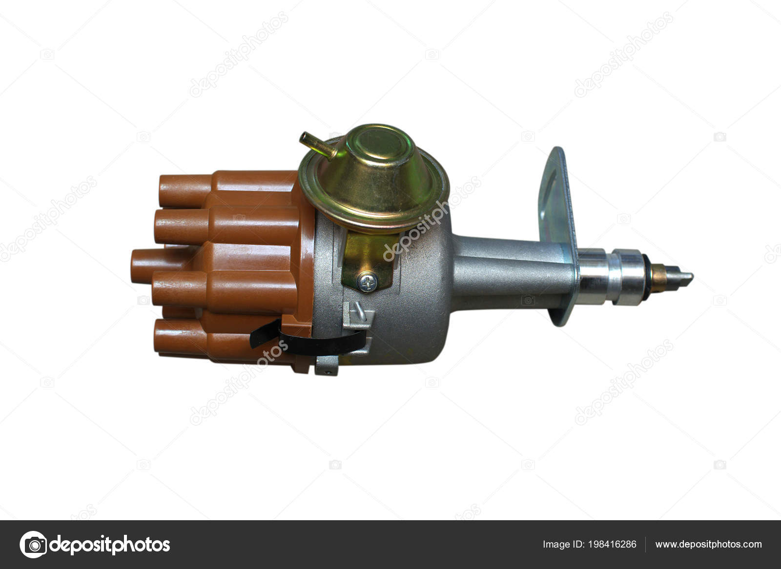 Electronic ignition distributor isolated on Stock Photo by