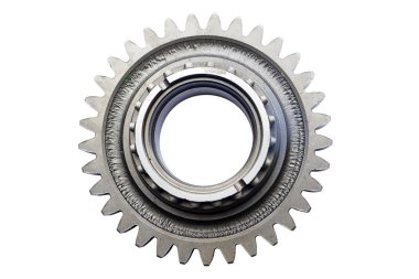metal dişli üzerinde izole bir