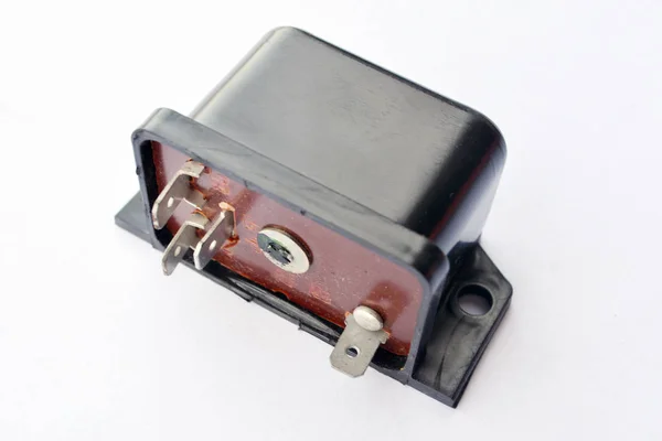 Car electromagnetic relay isolated on — Stock Photo, Image