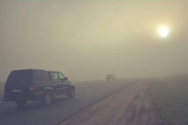 Humo de los incendios forestales en — Foto de Stock