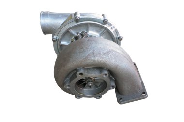 Yeni Turbo araba motoru Isolated beyaz arka plan üzerinde