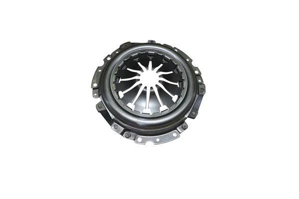 clutch disc and clutch basket on a white background