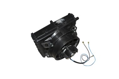 izole beyaz bir arka plan üzerinde arabanın salon ısıtıcı