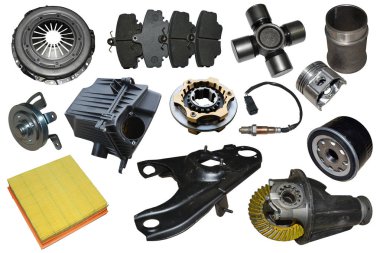 Farklı oto oto yedek parça kolaj