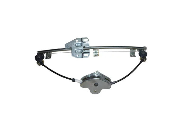 Beyaz arka plan üzerinde izole araba kapısı pencere mekanizması