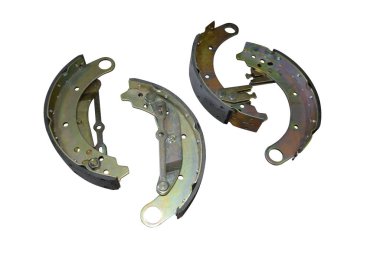 bir kamyonun fren pabucu mekanizması davul