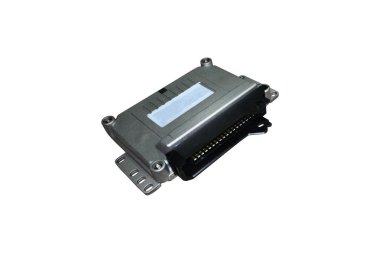 beyaz bir arka plan üzerinde izole araba elektronik kontrol ünitesi