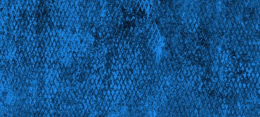 Klasik mavi duvar dokusu. Tasarım için kopyalama alanı olan bir arkaplan. Moda rengi.