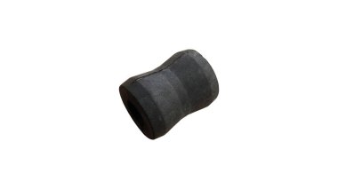 İzole edilmiş beyaz arka planda plastik metal emici çalılığı. Yedek parçalar.